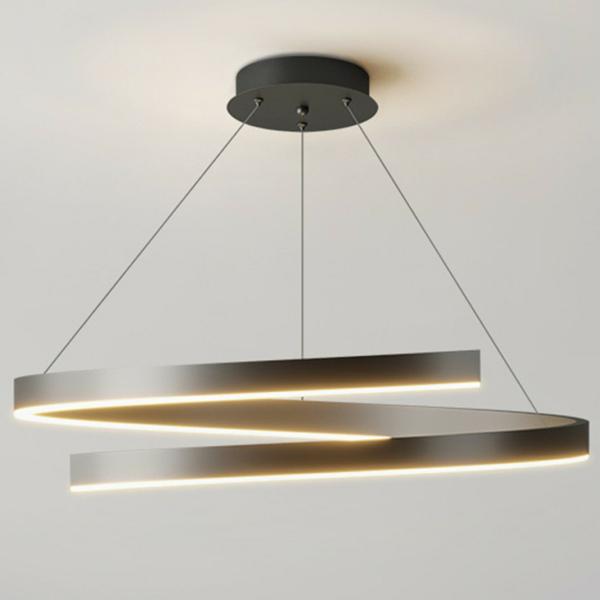 [直径80cm] VeroMan ライト ペンダントライト シーリングライトぐるぐる 照明 間接照明...