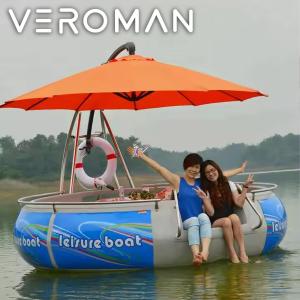 VeroMan 電動式ボート 電動式 水上ボート 水上 ボート 屋根付き 屋根 パラソル 巨大浮きボート 海 川 公園 水上公園 池 泉 デート