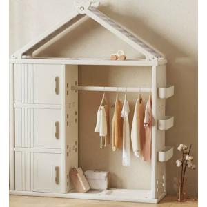 キッズチェスト ベビーダンス 80 ハイチェスト 子供部屋用 服吊り 洋服