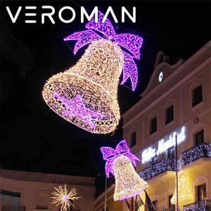 VeroMan ベル型イルミネーション クリスマスライトデコレーション 屋外装飾 大型LED 韓国インテリア [高さ180cm]