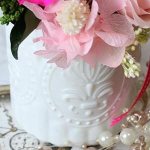 プリザーブドフラワー キャット ピンク 誕生品...の詳細画像2