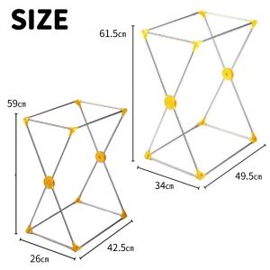 ゴミ箱 ゴミ袋ホルダー 45L 分別ゴミ袋ホル...の詳細画像3