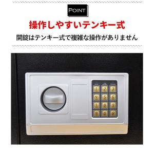 金庫 家庭用 業務用 テンキー a4 大型 6...の詳細画像1