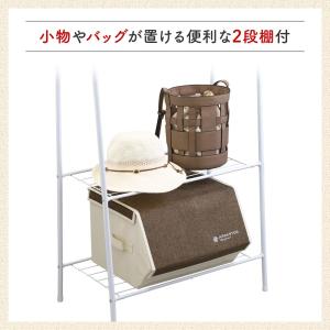ハンガーラック スリム 2段 頑丈 おしゃれ ...の詳細画像3
