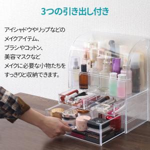 コスメ収納 メイクボックス 大容量 アクリル ...の詳細画像4