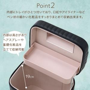 メイクボックス 鏡付き 大容量 持ち運び コス...の詳細画像3