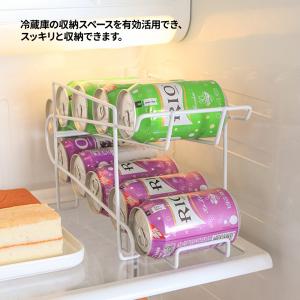缶ストッカー 350 缶収納ラック 冷蔵庫 缶...の詳細画像2