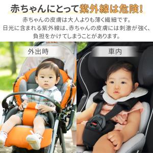 ベビーカー チャイルドシート 日よけ サンシェ...の詳細画像1