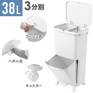 ゴミ箱 分別 2段 スリム ペダル 大容量 ご...の詳細画像1