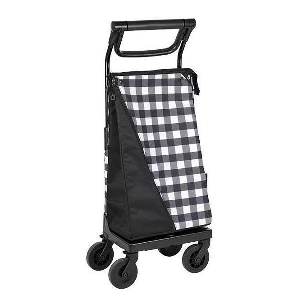 ショッピングカート 4輪 保冷 大容量 買い物カート 高齢者 軽量 前押し 静音 折りたたみ ショッ...