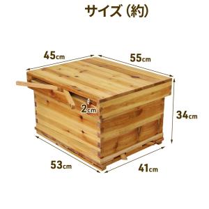 ミツバチ 養蜂 器具 西洋 ミツバチ 巣箱 ミ...の詳細画像3