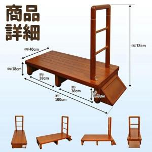 踏み台 手すり付き玄関台 玄関 手すり 置くだ...の詳細画像5