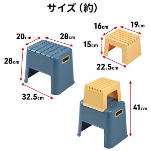 踏み台 2段 子供 おしゃれ ステップ台 ステ...の詳細画像4