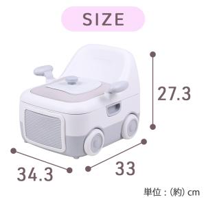 オマル トイレ型 おまる 洋式 車型 補助便座...の詳細画像3