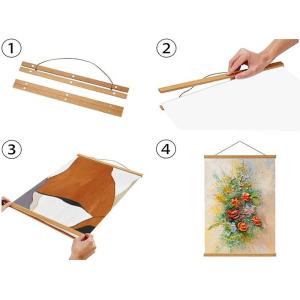 タペストリー棒 木製 ポスターマグネットハンガ...の詳細画像4