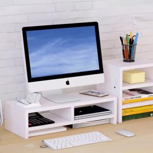 モニター台 2段 木製 パソコン台 50cm ...の詳細画像5