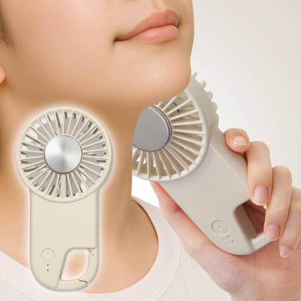 ハンディファン 冷却プレート 扇風機 小型 冷却 首掛け ストラップ 携帯扇風機 手持ち ペルチェ ...