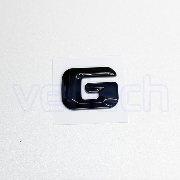 ベンツ エンブレム 【 G 】 社外品 トランク エアンブレム リア ブラック 縦約24mm×横約3...