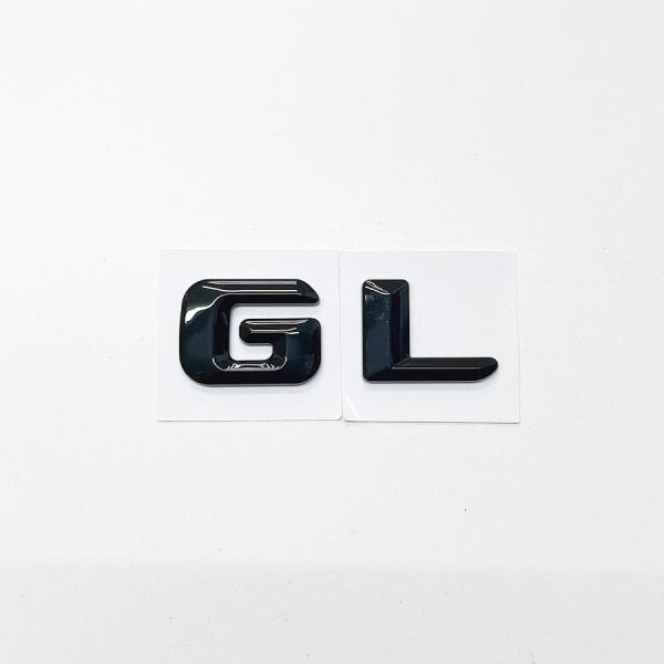 ベンツ 【ＧＬ】 トランク エンブレム リアエンブレム グロスブラック 黒 艶有 社外品 BENZ ...