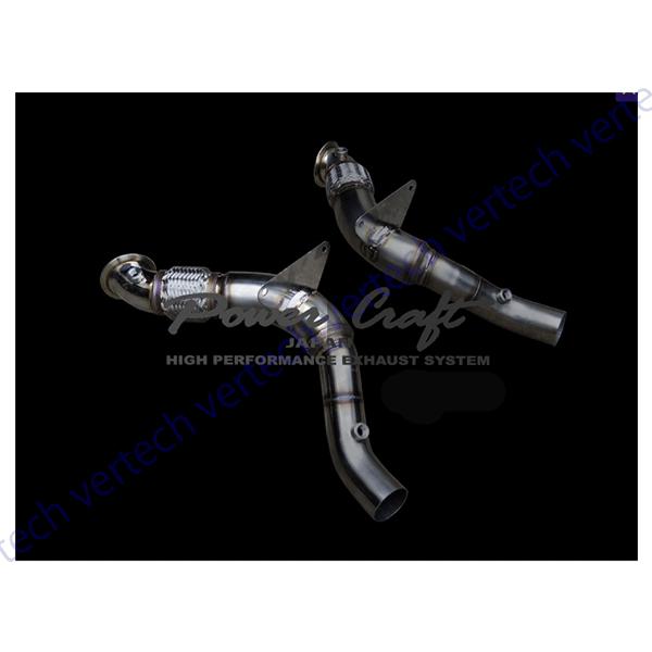 POWERCRAFT FERRARI 488  レーシングストレートキャタライザー マフラー パワー...