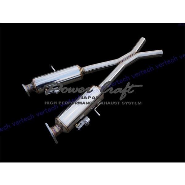 POWERCRAFT JEEP グランドチェロキー ハイブリッドエキゾーストシステム 中間Xパイプ ...