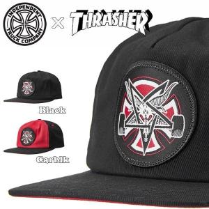 INDEPENDENTxTHRASHER PENTAGRAM CROSS ADJ SNAPBACK HAT インディペンデントxスラッシャー キャップ