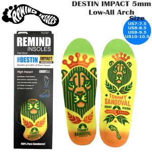 リマインドインソール REMIND INSOLES DESTIN IMPACT 5mm Low-All Arch Tommy Sandoval  - Lion 自己形成矯正インソール｜vertex73