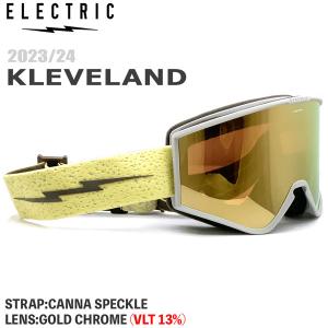 スキー スノーボード ゴーグル 23-24 ELECTRIC エレクトリック KLEVELAND CANNA SPKL クリーブランド GOLD CHROME 23-24-GG-ELC｜vertex73