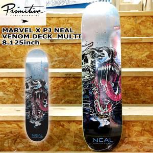 スケボー デッキ プリミティブ PRIMITIVE MARVEL X PJ NEAL VENOM DECK  MULTI 8.125 マーベル