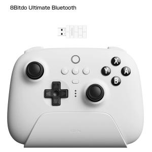 8bitdo ultimate 充電ドックを備えたBluetoothコントローラー　Switchコントローラー マクロ機能 背面ボタン ジャイロ 連射  Windows、およびsteam Deck