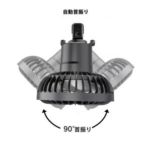 車載扇風機 自動首振り 車 扇風機 クリップ ...の詳細画像1