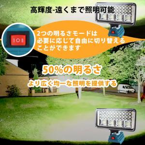 LEDコードレス作業灯 投光器 48W 180...の詳細画像1