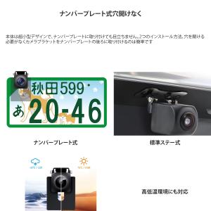 バックカメラ 超広角レンズ 100万画素 CC...の詳細画像4