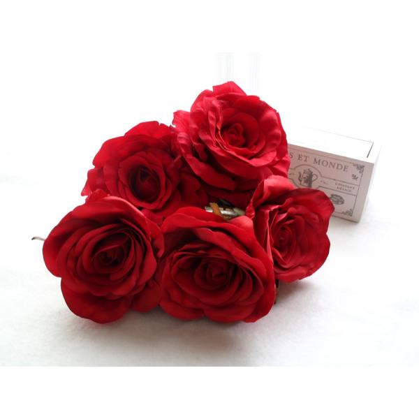 赤バラのみのパーツの髪飾り（５Uピンパーツ）：HA018