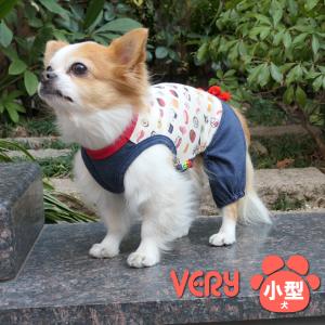 50%OFFセール 犬 服 VERY 小型犬 もんぺ風 オーバーオール 寿司柄 2021春夏　在庫限り