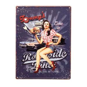 アメリカン雑貨 ベリーベリー カーイラスト系ブリキ看板 アメリカンブリキ看板 Yahoo ショッピング