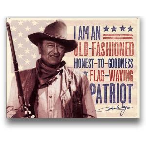 ジョン・ウエイン 西部劇の帝王 PATRIOT アメリカンブリキ看板
