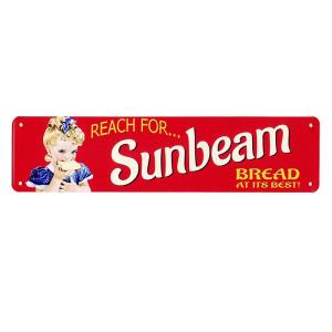 サンビーム リトルミス Sunbeam アメリカのパンのブランド 横長型 アメリカンブリキ看板 スト...