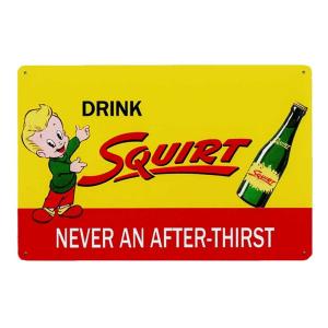 アメリカン レトロ ブリキ看板 スクワート アンティーク