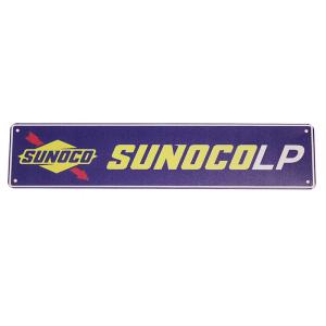 SUNOCO LP スノコLP 横長型 約４５センチ アメリカンブリキ看板 ストリートサイン メタルプレート｜アメリカン雑貨 ベリーベリー
