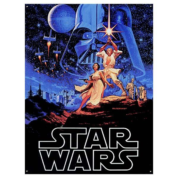 スターウォーズ エピソード４ 新たなる希望 A NEW HOPE アメリカンブリキ看板 メタルプレー...