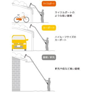 ベルソス 雪下ろし棒 屋根 庇 軒先 カーポー...の詳細画像2
