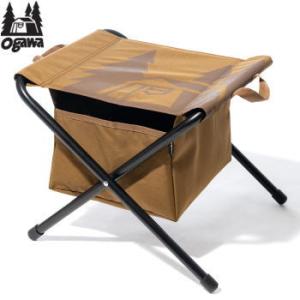 ogawa オガワキャンパル スツール テーブル プレートつき オットマン 足掛け サイドテーブル ...