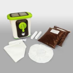 生ごみ処理機 手動式 家庭用 屋内型 家庭用生ゴミ処理機 バイオ式 エコクリーン 自然にカエルS 基...