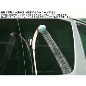 ロゴス シャワー バッテリー式 電源不要 蓄電...の詳細画像2