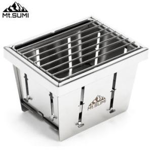 マウント・スミ 折りたたみグリル バーベキューグリル 組み立て コンパクト 長方形 パーフェクトグリ...
