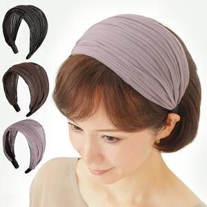 プリーツカチューシャ ヘアバンド カチューシャ ヘアアクセサリー メイダイ 大人のふんわりカチューシャ 全3色 送料無料｜veryfast