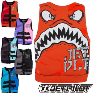 JETPILOT ジェットパイロット ライフジャケット キッズ JA20211 THE CAUSE SHARK F/E KIDS NEO VEST ライフベスト ジュニア 子ども 水上バイク シャーク｜verygood