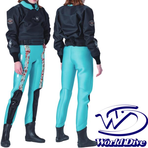 World Dive IC7200HBR ダイビング ドライスーツ シェルドライ ハイブリッド ワー...