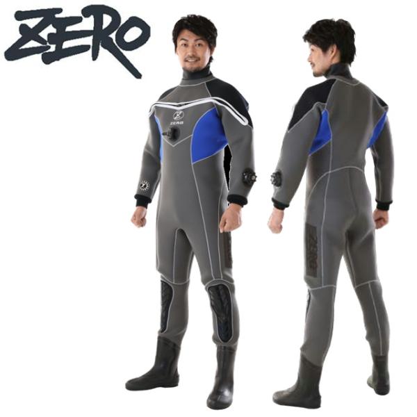 ZERO ゼロ LASER 8 DRY SUITSドライスーツ メンズ MENS 3.5mm 5.0...